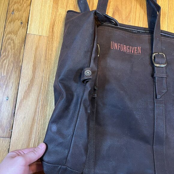 Unforgiven Clint Eastwood Promotional Faux Leather Duffel Bag Movie Promo - Picture 2 of 8